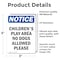 Signmission Children'S Play Area No Dogs Allowed, 3.5 in W x Rectangle, Vinyl Decal OS-2PACK-NS-D-35-V-10588 - alternate 2